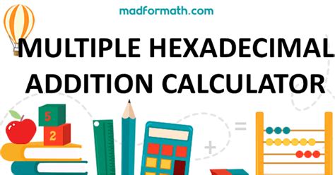 hexadecimal addition calculator|hexadecimal addition calculator with steps.